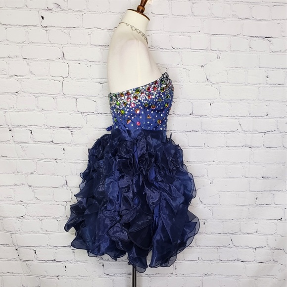 NWT NOX ARABEL Jeweled Strapless Cocktail Dress - Picture 3 of 6